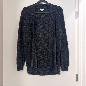 J.Crew Marled Rib‑Stitch Open Front Cardigan GUC